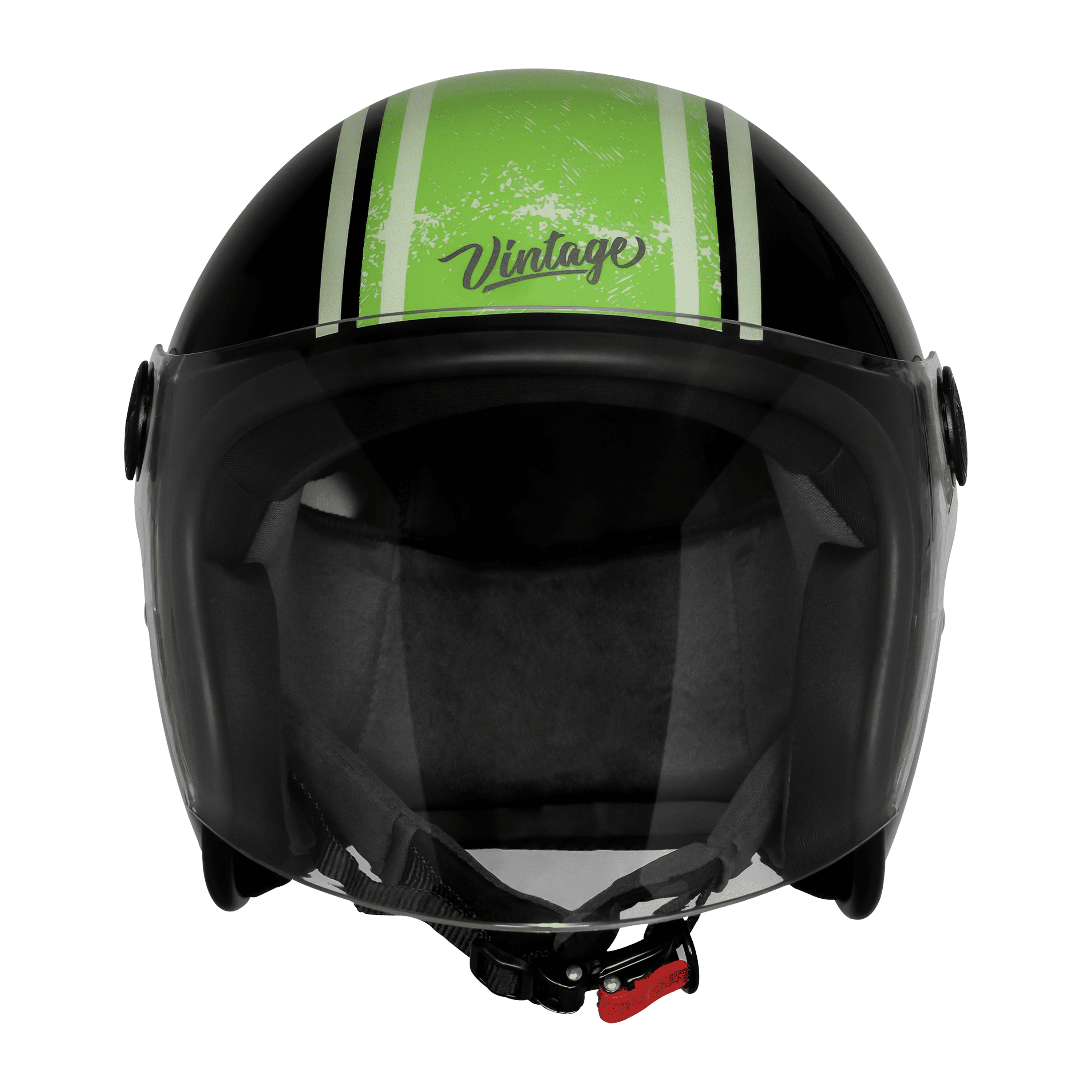 SBH-56 VINTAGE RACERS MAT BLACK WITH DARK GREEN